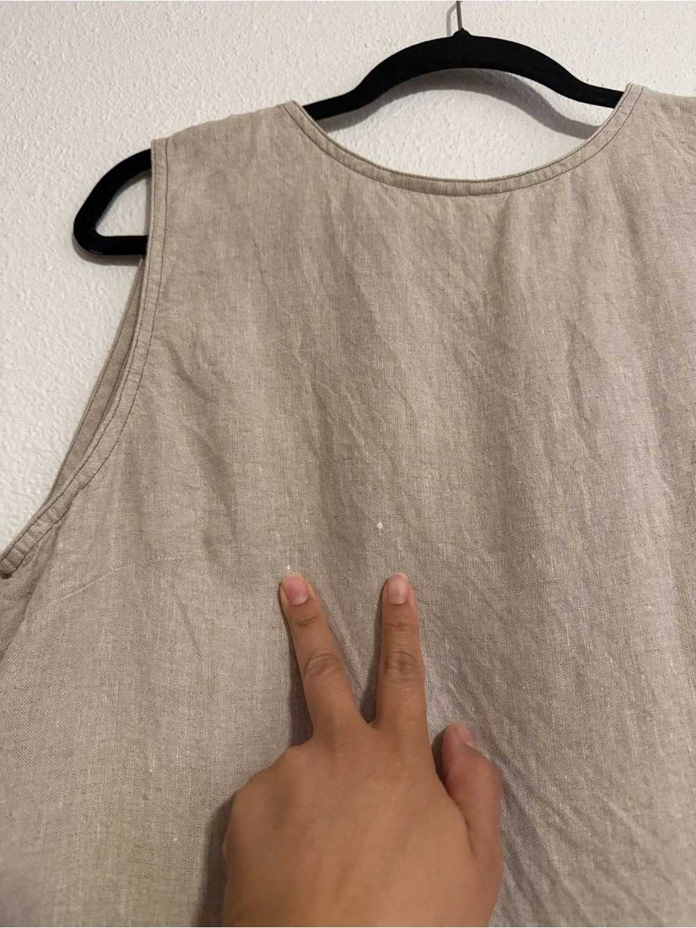 Madewell Linen Pleated Shell Top - Picture 7 of 9